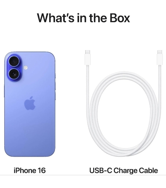 Смартфон Apple iPhone 16 A3287, 8/128Gb, ультрамарин