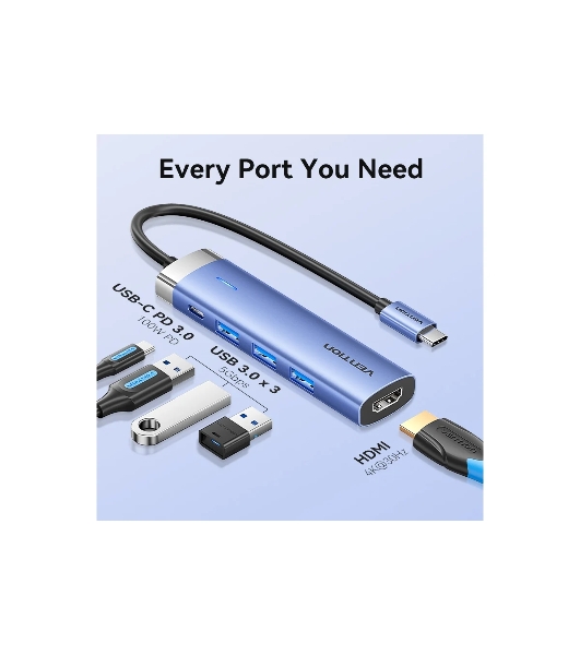 USB-разветвитель Vention TGESB, USB Type-C, USB/HDMI, USB Type-C