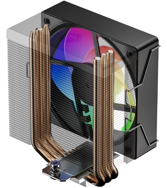 Кулер Cooler ID-Cooling SE-903-XT V2 ARGb LGA1851/1700/1200/115X/AM5/AM4 (TDP 150W, PWM, 3 тепл.трубки прямого контакта, FAN 100мм, Addressable RGb LED) RET