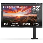 Монитор LG 31.5' 32UN880K-B черный IPS LED 5ms 16:9 HDMI M/M матовая HAS Piv 1000:1 350cd 178гр/178гр 3840x2160 60Hz DP 4K USB 10.3кг, фото 1