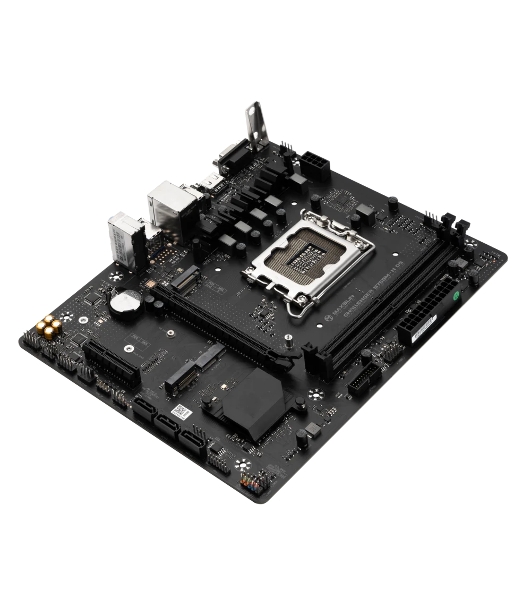 Материнская плата Maxsun Challenger B760M-N D5, LGA 1700, Intel B760, 2xDDR5, 3xSATA, 2xM.2, 1xPCIe 4.0 x16, 1xPCIe x4, 1xVGA, 1xHDMI, 1x 1Gb LAN, 2xUSB-A 2.0, 4xUSB-A 3.2 Gen 1, 5.1, mATX