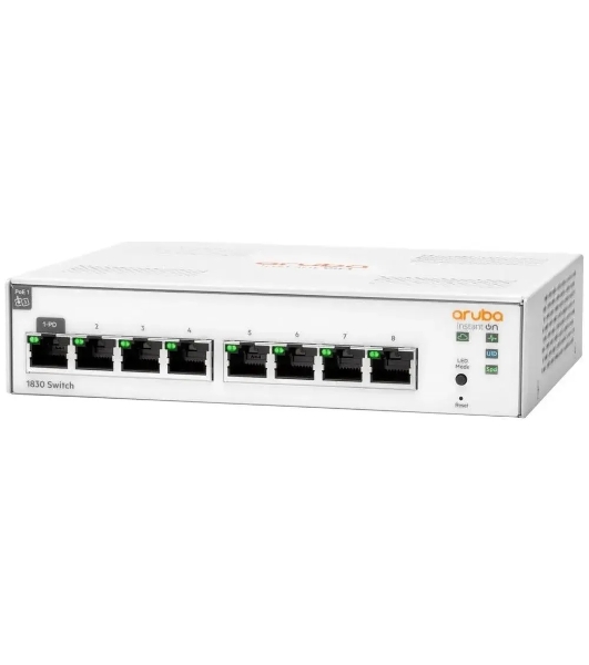 Коммутатор HPE Aruba Instant On 1830 8G, 8×1 Гбит/с, настраиваемый