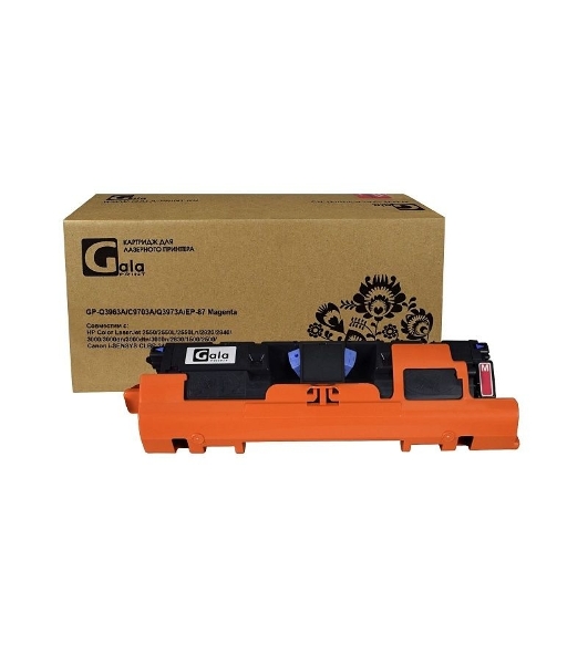 Картридж лазерный GalaPrint GP-Q3963A/C9703A/Q3973A/EP-87 (№122A) Magenta (4000 стр) для HP Color LaserJet 2550/2550L/2550Ln/2820/2840/3000/3000dn/3000dtn/3000n/2830/1500/2500/Canon i-SENSYS CLBP-2410
