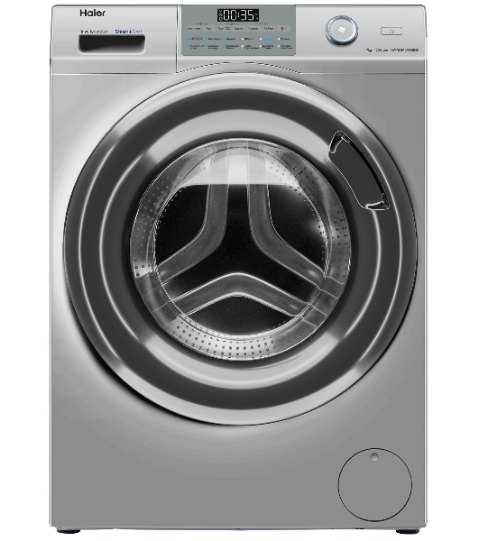Стиральная машина Haier HW70-BP12959BSE серебристая, загрузка фронтальная 7кг, 1200 об/мин., класс: A+++