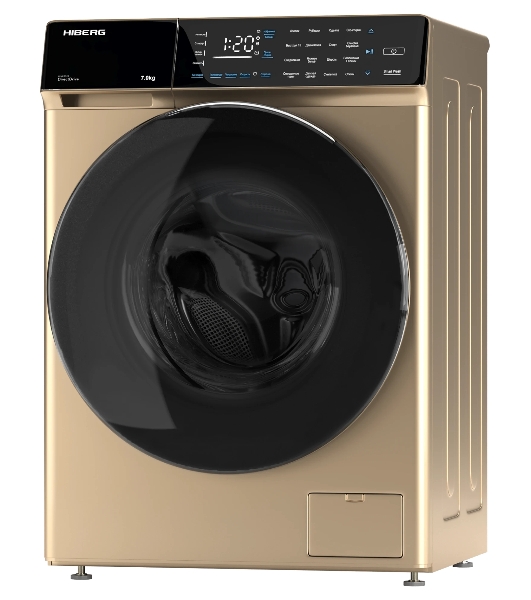 Стиральная машина HIBERG i-DDQ9 - 712 G золотистый, загр. фронтальная макс.: 7 кг 1200 об/мин класс: А+++