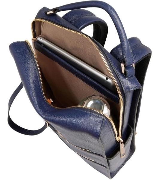 Рюкзак женский Piquadro Patricia CA6771W140/BLU темно-синий кожа