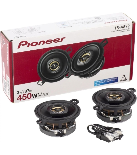 Колонки автомобильные Pioneer TS-A879 (без решетки) 450Вт 85дБ 4Ом 7.6см (3дюйм) (ком.:2кол.) твитер двухполосные