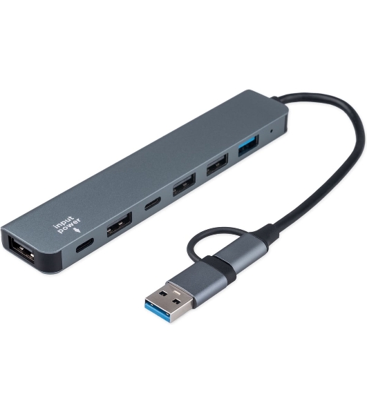 USB-концентратор Gembird UHB-C445, USB/USB Type С, USB 3.0, 4хUSB 2.0, USB Type-C, USB