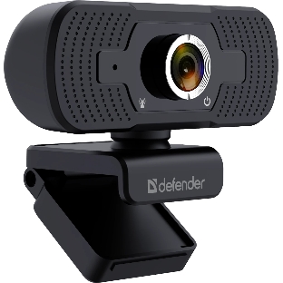 Веб-камера Defender G-lens 2591 2560x1440, 30 кадр/с, USB, микрофон, крепление на мониторе