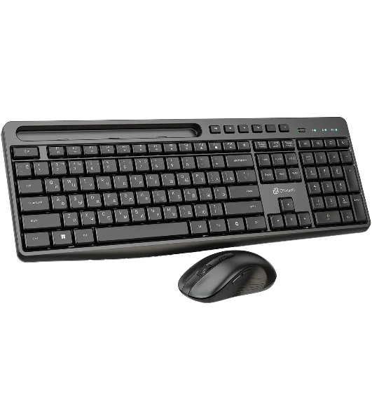 Комплект клавиатура+мышь Oklick S275W беспроводной, USB, 1600 DPI, чёрный