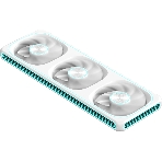 Вентилятор для корпуса Formula Air Fusion 3 Wh ARGb 360х120x28 белый 4-pin 34.95дБ Ret, фото 1