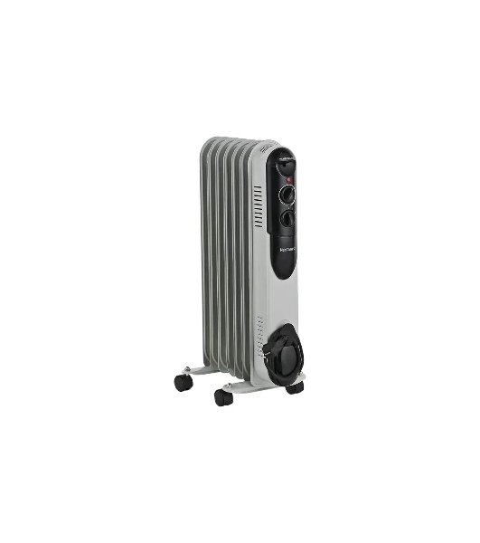 Обогреватель масляный Neoclima NC 9307 белый/черный, 1500 Вт, 15 м2, термостат 28742