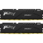 Оперативная память Kingston Fury Beast, DDR5, 32Gb (2x16Gb), 6400MHz, CL32, DIMM, с радиатором, черный, фото 1
