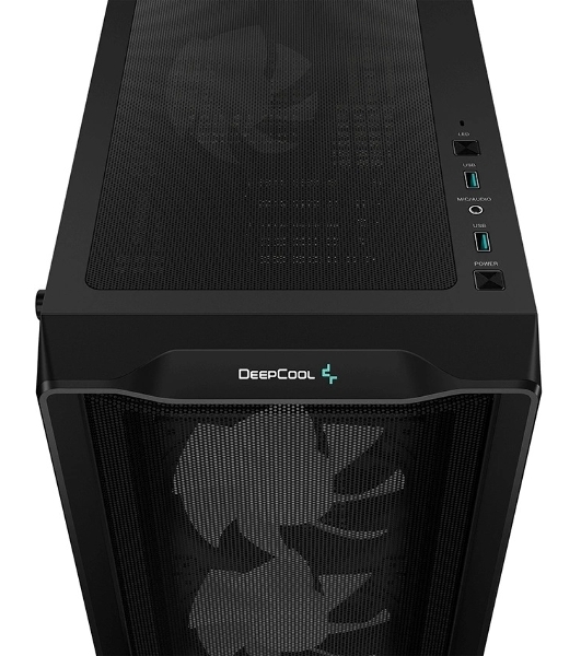 Компьютерный корпус Deepcool CC560 MESH V2 черный без БП ATX 4x120мм 5x140мм 2xUSB 3.0 audio bott PSU