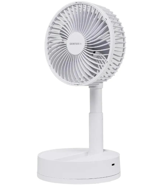 Вентилятор Centek CT-5043 белый, настольный, 8.5 Вт, 4 скорости, 15 см