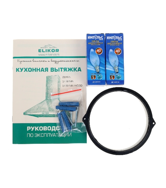 Вытяжка каминная Elikor Оптима 50П-400-К3Л белый, 50 см, 400 куб. м/ч, 55 дБ