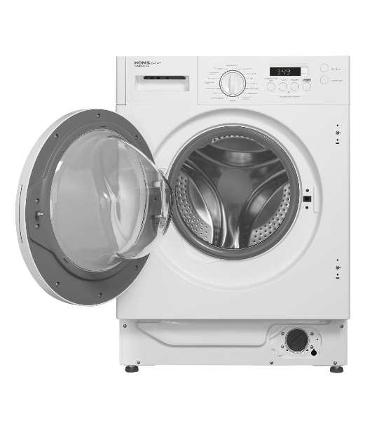 Стиральная машина встраиваемая HOMSair WMB148WH белый, загрузка фронтальная 8 кг, 1400 об/мин, класс A+++