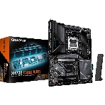 Материнская плата Gigabyte X870E EAGLE X3D WIFI7, AM5, AMD X870E, 4xDDR5, 4xSATA, 4xM.2, 1xPCIe 5.0 x16, 1xPCIe 4.0 x16, 1xPCIe 3.0 x16, 1xHDMI, 1x5Gb LAN, Wi-Fi 7, Bluetooth 5.4, 2xUSB-C 40Gbps (USB4), 1xUSB-C 10Gbps, 4xUSB-A 10Gbps, 4xUSB-A 5Gbps, 3x3.5 мм + S/PDIF оптический, 7.1, чёрный, с подсветкой, ATX, фото 1