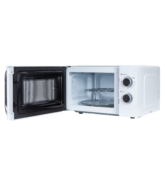 Микроволновая печь JVC JK-MW210MG белый, 20 л, 700 Вт, переключатели - поворотный механизм