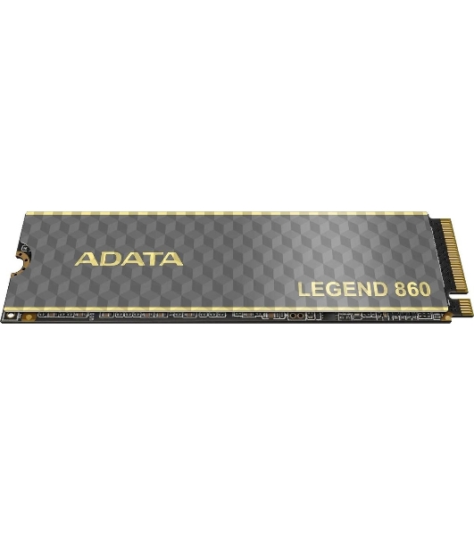 Накопитель SSD ADATA LEGEND 860, 1Tb, PCIe 4.0 x4, 2280, NVMe, R/W 6000/4000, с радиатором