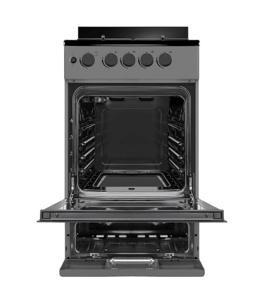 Плита газовая Maunfeld MGC50GEGR08 серый, конфорок 4 шт, духовка 59 л, 50 см x 88 см x 65 см