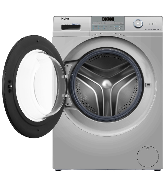 Стиральная машина Haier HW70-BP12959BSE серебристая, загрузка фронтальная 7кг, 1200 об/мин., класс: A+++