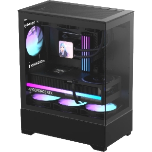 Корпус Formula Crystal Z1 V2 Black, Midi-Tower, чёрный