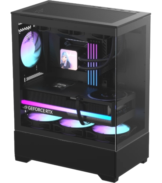 Корпус Formula Crystal Z1 V2 Black, Midi-Tower, чёрный
