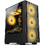 Компьютерный корпус Accord ACC-ZCU1B черный без БП mATX 3x120мм 1xUSB3.0 1xUSB3.1 audio, фото 1