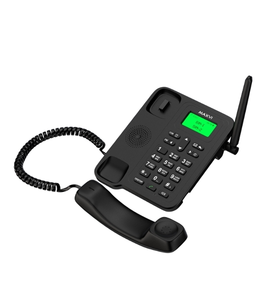 Телефон проводной Maxvi RT-01 черный