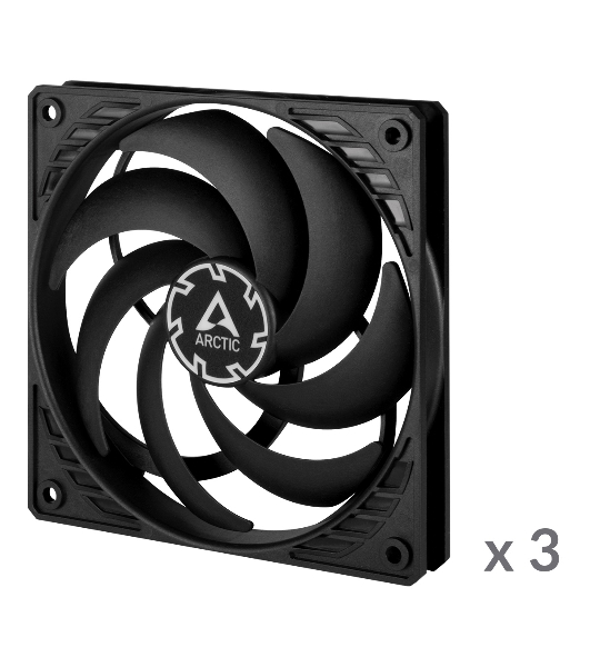 Вентилятор для корпуса ARCTIC P12 SLIM PWM PST -3 Pack (ACFAN00275A)