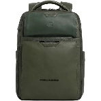 Рюкзак мужской Piquadro Ael CA6923S142/VE зеленый тимьяновый кожа, фото 1