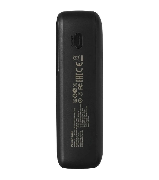 Портативный аккумулятор Tecno Pocket S201 20000mAh 2.4A 2xUSB-A/USB-C черный