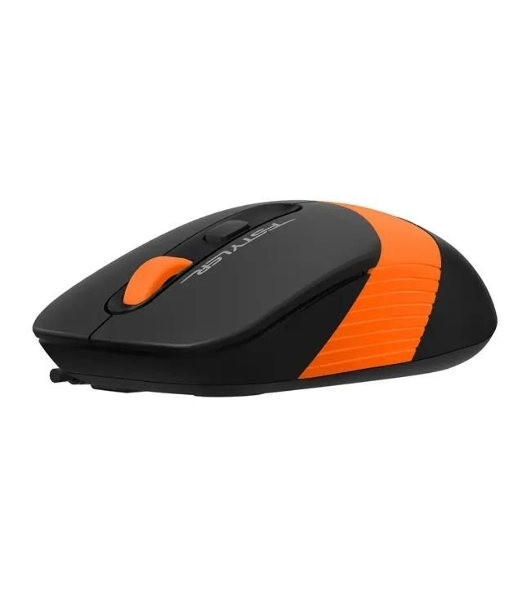 Комплект клавиатура+мышь A4Tech FStyler F1010 проводной, USB, 1600 DPI, чёрный/оранжевый