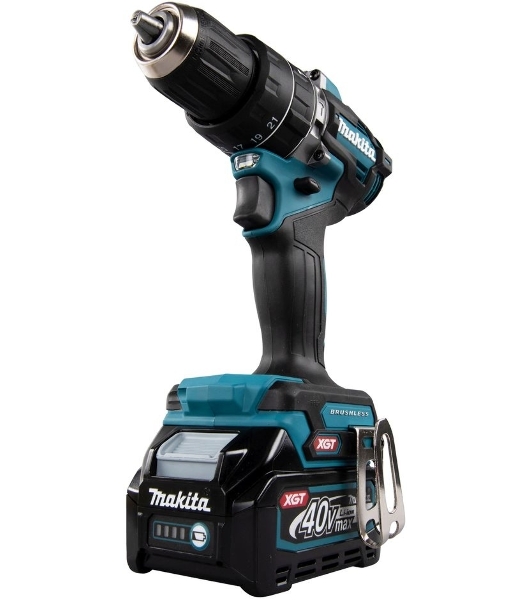 Дрель-шуруповерт Makita HP002GD201, 40 В, 2,5 Ач, 64 Нм, бесщеточный, ударный