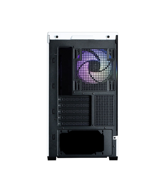 Компьютерный корпус ZALMAN P30 BW, MATX, BLACK/WHITE, WINDOW, 2x3.5', 3x2.5', 1xUSB TYPE-C, 1xUSB 3.0, SIDE 2x120мм ARGB, REAR 1x120мм ARGB