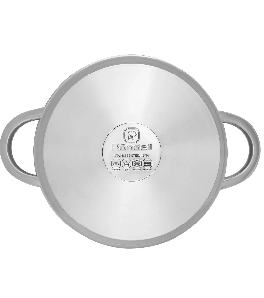 Кастрюля Rondell Point RDS-1311 2.8 л. d=20 см, с крышкой, нержавеющая сталь 18/10