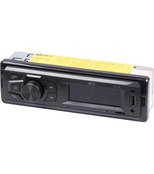 Автомагнитола ACV AVS-1701R, 1 DIN, USB Type-A, AUX