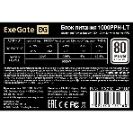 Блок питания ExeGate 1000PPH-LT-OEM (EX292146RUS-OEM), 1000Вт, 80 PLUS, 120мм, черный, фото2
