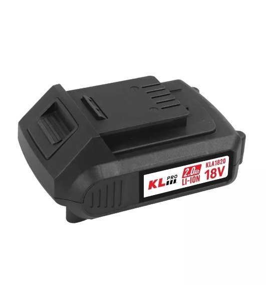 Профессиональный аккумулятор Li-ion 18 В/2,0 А·ч Klpro KLA1820 (18 В/2,0 А·ч) подходит для любого инструмента 18В Klpro