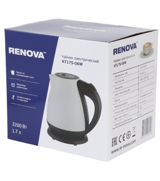 Чайник электрический Renova KT17S-06W
