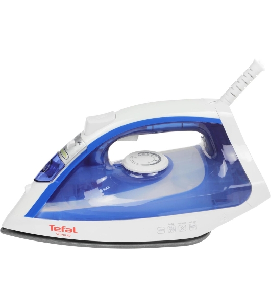 Утюг Tefal FV1711E0 синий/белый, 1800 Вт, 20 г/мин, 80 г/мин, 200 мл
