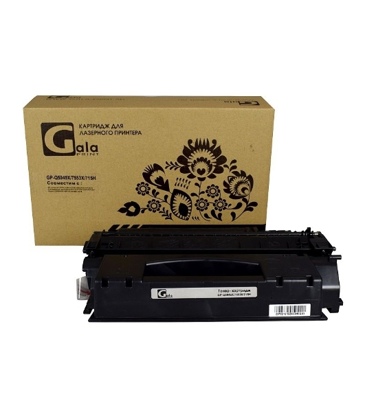 Картридж лазерный GalaPrint GP-Q5949X/7553X/715H черный (7000 стр.) для HP LaserJet 1320/1320N/3390/3392/P2010/P2014/P2015/2015d/2015n/M2727/M2727nf/M2727nfs/Canon LBP-3310/3370/3300