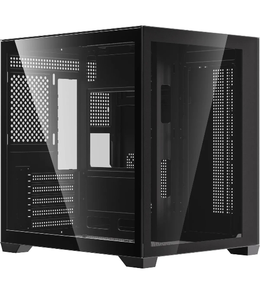 Компьютерный корпус Accord ACC-ZMS03B черный без БП mATX 3x120мм 1xUSB2.0 1xUSB3.0 1xUSB3.1 audio