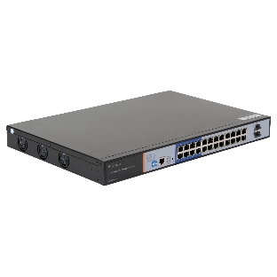 Коммутатор GIGALINK GL-SW-G205-24P, 24×1 Гбит/с PoE + 2×1 Гбит/с SFP, настраиваемый