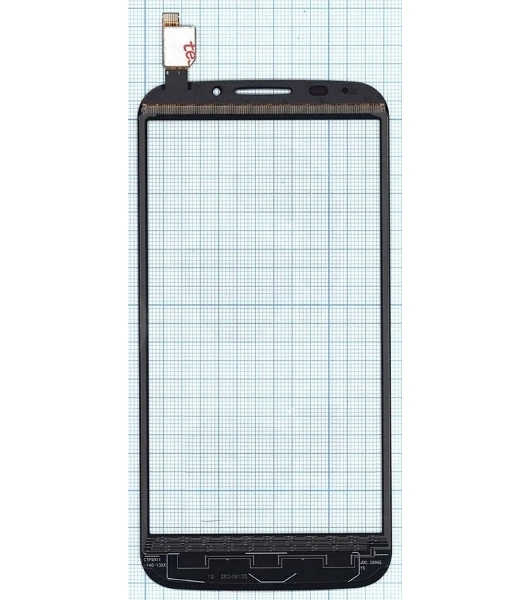 Сенсорное стекло (тачскрин) для Alcatel Pop S7 7045Y, черное