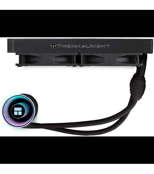Водяное охлаждение для процессора Thermalright Frozen Notte 240 черный ARGB V2 (240мм, Black, ARGB/ Fans: 2x120мм, 72.37CFM, 27.7dBA, 2000RPM/ Pump height 54мм, 28dBA, 5300RPM, Rad thickness 27мм/ S: 1200, 1700, 1851, 2011, 2066, 115X, AM2, AM2+, AM3, AM3+, AM4, AM5, FM1, FM2, FM2+)