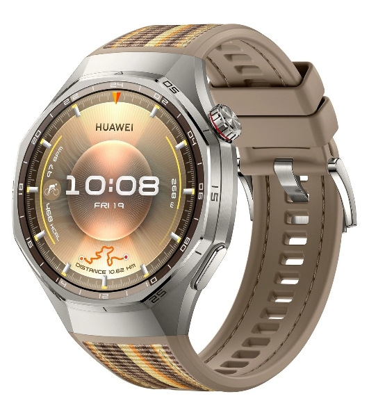 Умные часы HUAWEI Watch GT 6 Pro ATM-B29, 1.47' AMOLED, Wi‑Fi, Bluetooth, NFC, 5 ATM/IP69, коричневый / серебристый