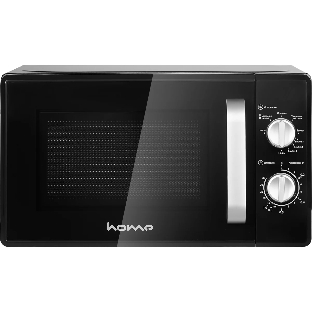 Микроволновая печь HOME HMG207DB черный, 20 л, 700 Вт, переключатели - поворотный механизм