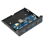 Планка USB 3.0 на переднюю панель 3.5' Gembird FP3.5-USB3-4A, USB, 4xUSB-A 3.0, фото 1